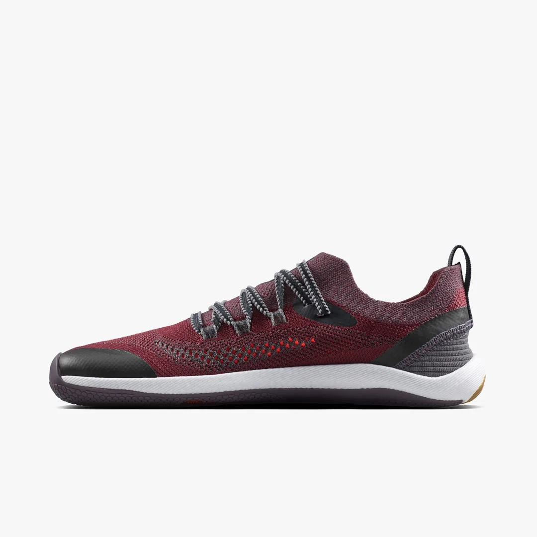 Кроссовки Vivobarefoot Primus Flow Knit — женская модель, тёмно-бордовый, фото 3