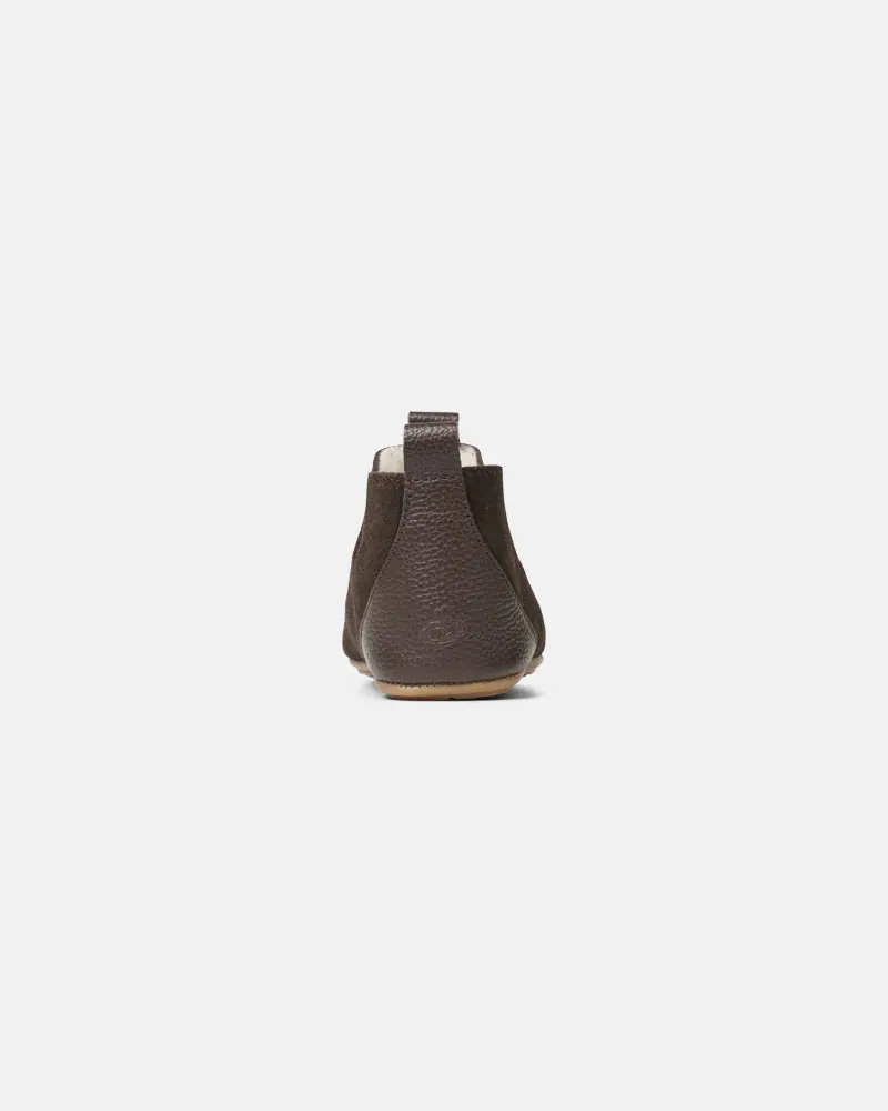 Детские босоногие домашние тапочки Bundgaard Toto Dark Brown, фото 3