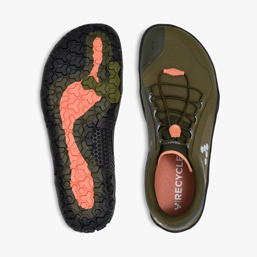 Кроссовки Vivobarefoot Primus Trail III All Weather FG — мужская модель, тёмно-оливковый, фото 2