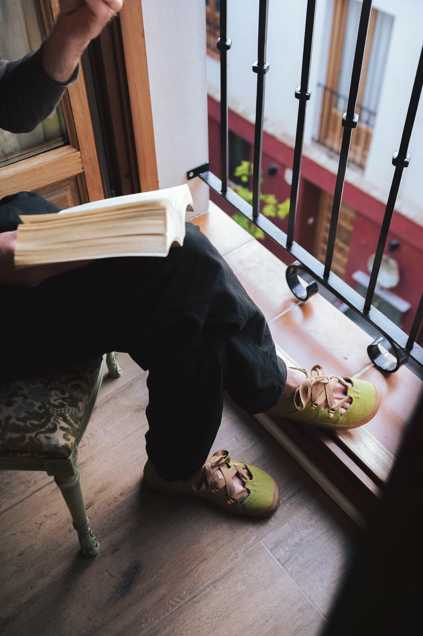 Босоногие сандалии Sambas the bambas Lime — лаймовые, фото 8